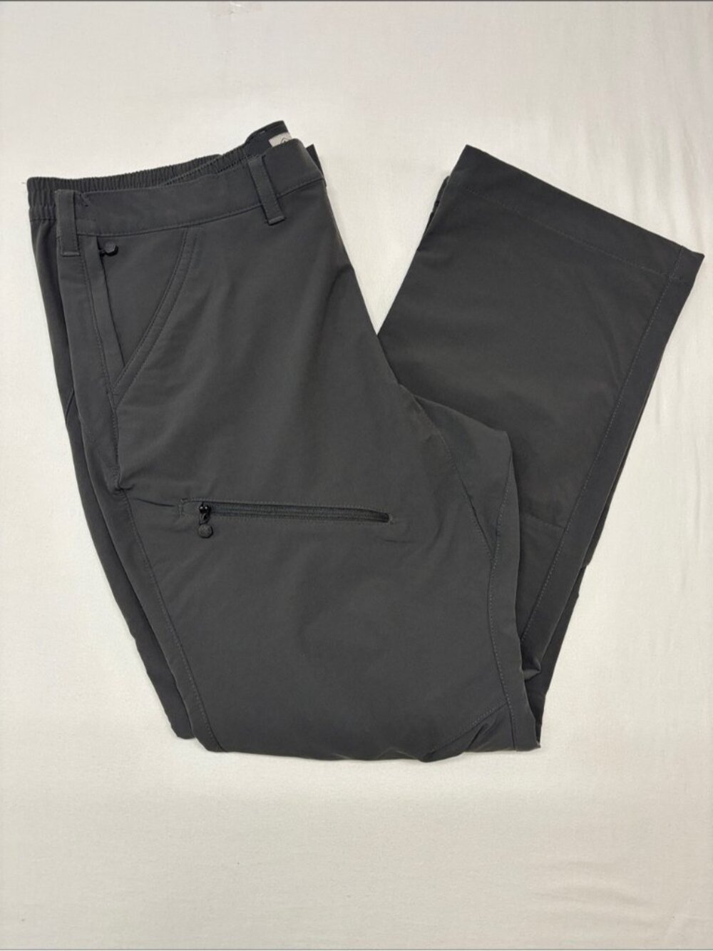 Windriver Men's Black Performance Cargo Pants 36x30 Zippered Thigh Pocket 269